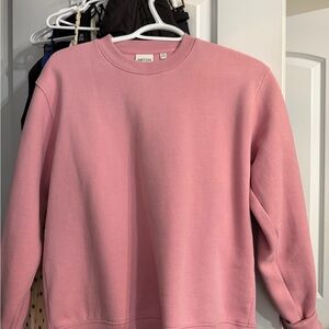 Aritzia Blush Crew Neck Sweater